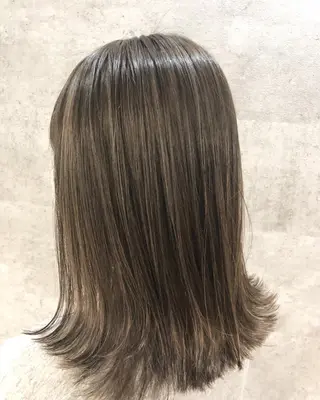 カラー 髪質改善で 憧れの潤艶美髪にのヘアスタイル