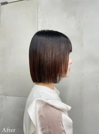 ミディアム 似合わせカット/ ハイトーン/aoiのヘアスタイル