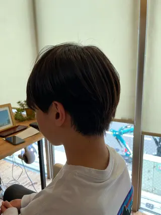 ショート メンズ 両国駅徒歩1分⭐️ アイロン仕上げのヘアスタイル