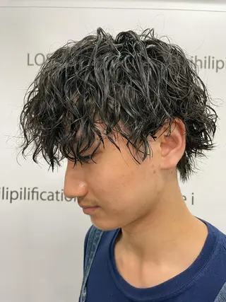 メンズ 沖縄メンズパーマ/ TSUME🌈のヘアスタイル