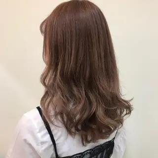 ロング カラー 馴染ませNo.1🧃 エクステ・アレンジのヘアスタイル