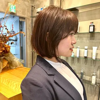 ショート 縮毛矯正・似合わせ タナカ レイヤのヘアスタイル