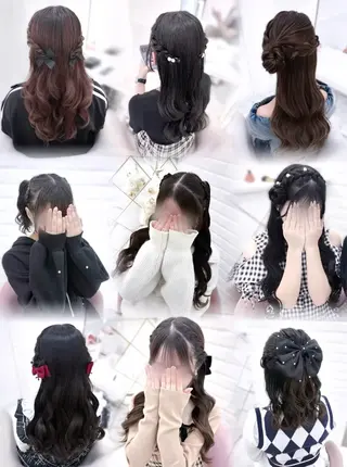 ヘアアレンジ ゆうひ🎀艶カラー/ ヘアメ/チョコカラーのヘアスタイル