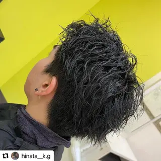 ショート カラー パーマ メンズ 🩷Eny terrace🩷のヘアスタイル