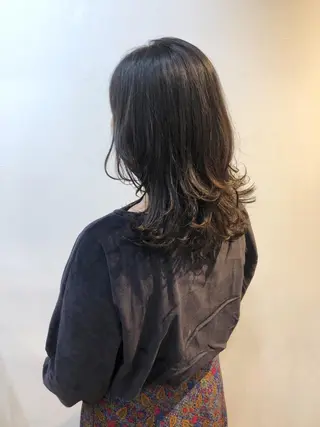 ミディアム パーマ あずまぐち めぐみのヘアスタイル