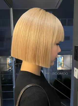 ショート 韓国ボブ/ハッシュ カットKIRAのヘアスタイル