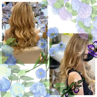 ロング 菊地 あやかのヘアスタイル