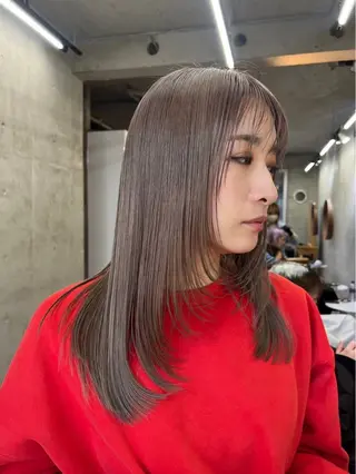 セミロング 南堀江レイヤーカット MIKU🍒のヘアスタイル