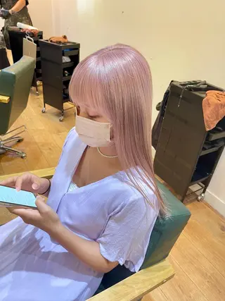 ミディアム 水原　悠吾 ELISS　ブリーチのヘアスタイル