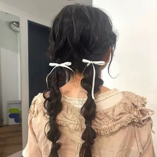 ヘアアレンジ 【ブリーチ/ヘアセ ット】Kano🎀のヘアスタイル