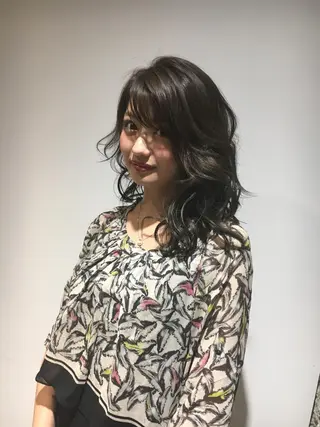セミロング カラー 髪質改善ULTOWA ✨松井 美幸のヘアスタイル