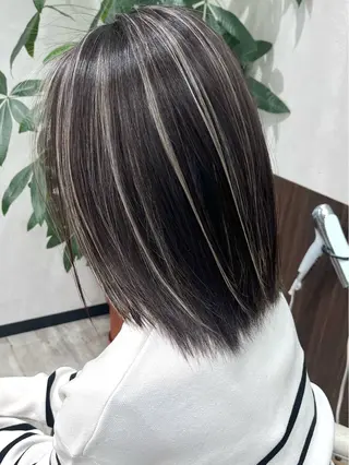 ミディアム カラー ヘアアレンジ Belle hair Design青野大貴のヘアスタイル