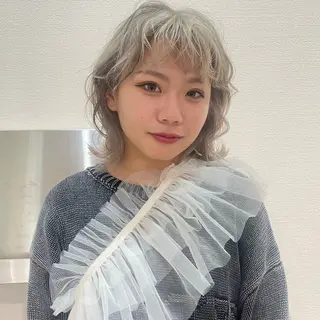 ミディアム カラー ブリーチ/韓国 💫ひなた💫のヘアスタイル