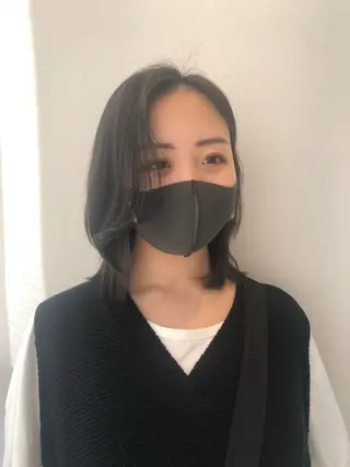 ミディアム ❤︎︎韓国ヘア❤︎︎ 𝑺𝒉𝒊𝒉𝒐のヘアスタイル