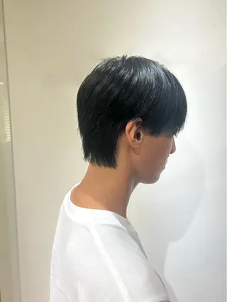 メンズ ·.⟡ 福田 彩乃 透明感カラー🪄🩵のヘアスタイル