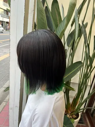 セミロング カラー 🫧ハイトーン/ ブリーチ🫧白石航汰のヘアスタイル