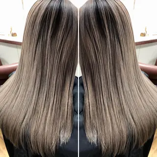 セミロング カラー famille所属・famille ファミーユのヘアスタイル