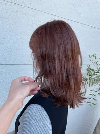 ロング カラー 鵜飼 真伍のヘアスタイル