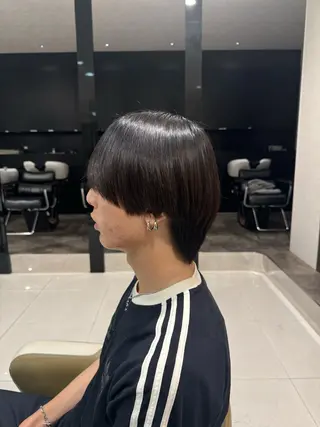 ミディアム パーマ メンズ EARTH勝田台 吉永嵐のヘアスタイル