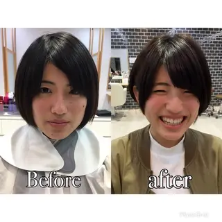 ショート 中村 美穂のヘアスタイル