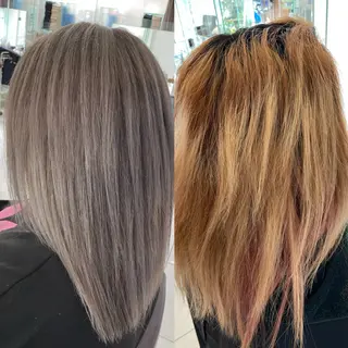 ミディアム カラー 小坂 麻綾のヘアスタイル