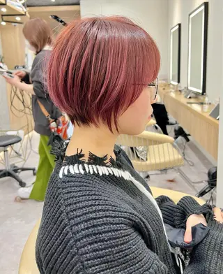 ショート カラー 【似合わせ・レイヤー ・パーマ】海気のヘアスタイル