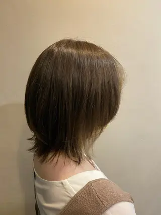 ショート カラー ヘアアレンジ メンズ 金ウンス 髪質改善カラーのヘアスタイル
