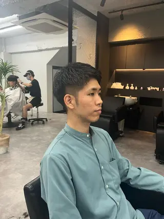 ショート メンズ 釜谷 健二郎のヘアスタイル
