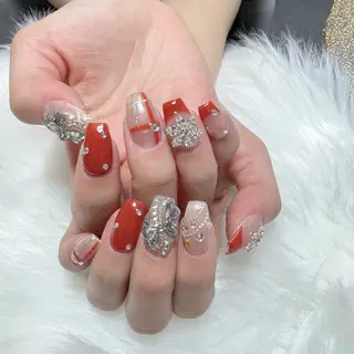 ネイル 🍄Rina🍄 韓国風ネイルのネイルデザイン