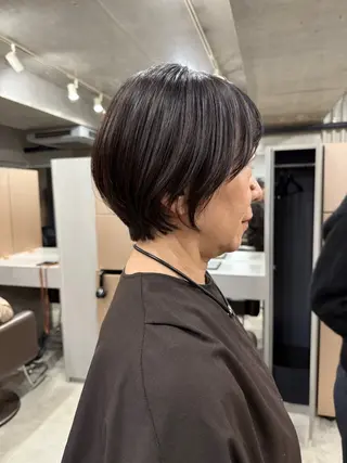 ショート カラー 表参道🌿赤み消し カラー/チナツのヘアスタイル