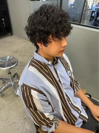 ショート パーマ メンズ メンズ専門サロン wokeのヘアスタイル