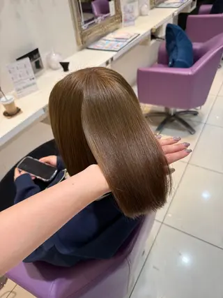 ロング カラー 🍒ピンクベージュ /ベージュ🍒なつきのヘアスタイル