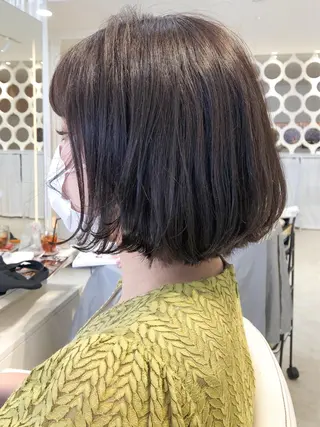 ミディアム カラー レイヤー×髪質改善✨ 渋谷/佐藤侑哉のヘアスタイル