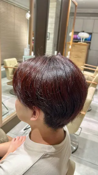 ショート カラー メンズ 河野 穂香のヘアスタイル