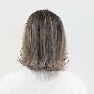 ミディアム カラー カラーモデル募集中 美容室ハピスのヘアスタイル