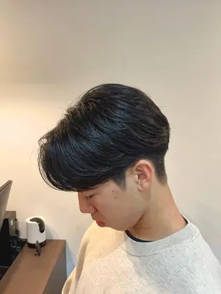 パーマ メンズ オートクチュールランコントレ西京極店所属・今在家 玲【艶髪スト レート/メンズ】のヘアスタイル