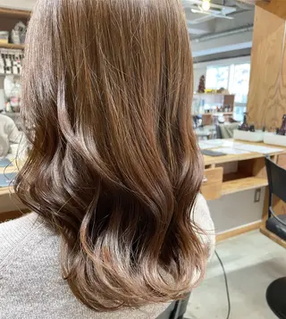 ロング カラー パーマ ヘアアレンジ 暖色ボブ 🍊rikakoのヘアスタイル