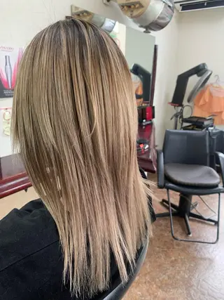 セミロング カラー 後藤 弓佳のヘアスタイル