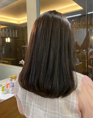 ミディアム 🌻花屋併設🌻濱 幸帆のヘアスタイル