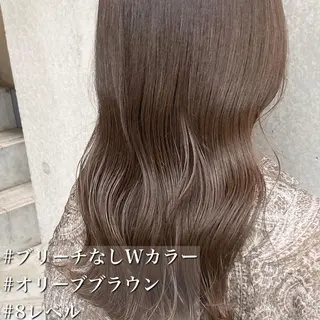 セミロング カラー モテ前髪 タゴメ シンヤのヘアスタイル