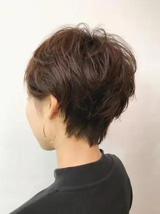 ショート パーマ やまだ まいのヘアスタイル