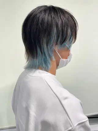 ショート カラー メンズ 推しカラー オタク美容師 山本のヘアスタイル