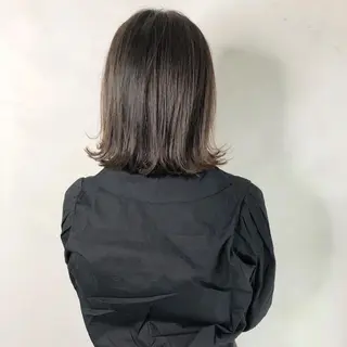 ミディアム カラー カラーモデル募集中 美容室ハピスのヘアスタイル