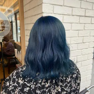 セミロング 韓国|ミルクティ momoeのヘアスタイル