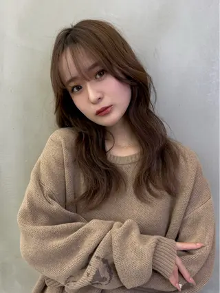 ロング カラー 色気レイヤースタイル 洒落色気ヘアマサトのヘアスタイル