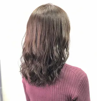 セミロング カラー 髪質改善/縮毛矯正 レイヤー/松川匠のヘアスタイル