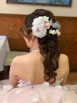 ロング ヘアアレンジ BRAIDS💎愛子 大人ハイライト💎のヘアスタイル
