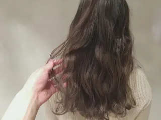 セミロング カラー カラーモデル募集中 美容室ハピスのヘアスタイル