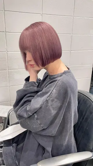 ショート カラー パーマ ヘアアレンジ メンズ キッズ ネイル マツエク・マツパ アイブロウ 艶ハイトーン/ヘア アレンジAYAKAのヘアスタイル
