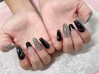 セミロング ネイル 《LB》ラブリエ Nail&eyeのマツエク・マツパデザイン